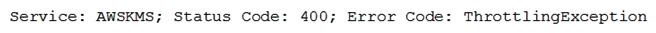 An application is running on a cluster of Amazon EC2 instances. While trying to read objects stored within a single Amazon S3 bucket that are encrypted with server-side encryption with AWS KMS managed keys (SSE-KMS), the application receives the following error: Which combination of steps should be taken to prevent this failure? (Choose two.)