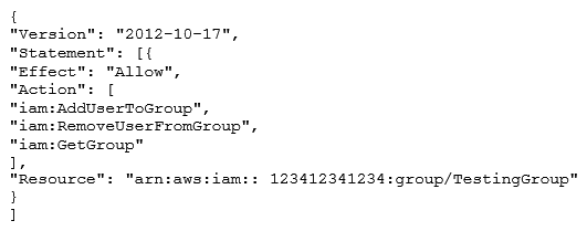 An organization (account ID 123412341234) has configured the IAM policy to allow the user to modify his credentials. What will the below mentioned statement allow the user to perform?