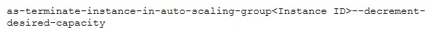 A user has configured Auto Scaling with the minimum capacity as 2 and the desired capacity as 2. The user is trying to terminate one of the existing instance with the command: What will Auto Scaling do in this scenario?