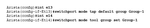 <strong>Which of the following Tap Aggregation command sessions are correct?</strong> A)   B)   C)   D)   <div style=padding-top: 35px> 