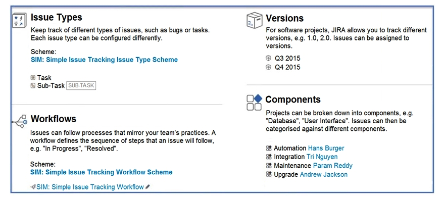 <strong>The operations team currently uses the OPS project to track their tasks. They have a new requirement to begin handling change requests. Inspect the partial summary of the current OPS project configuration:   Which two requirements would require creating a new project? (Choose two.)</strong> A) Change requests will not use versions. B) Change requests will have different component leads. C) Change requests will have a different workflow. D) Change requests will notify different people for all system events. E) Change requests will require the Due Date field to be populated. <div style=padding-top: 35px> 