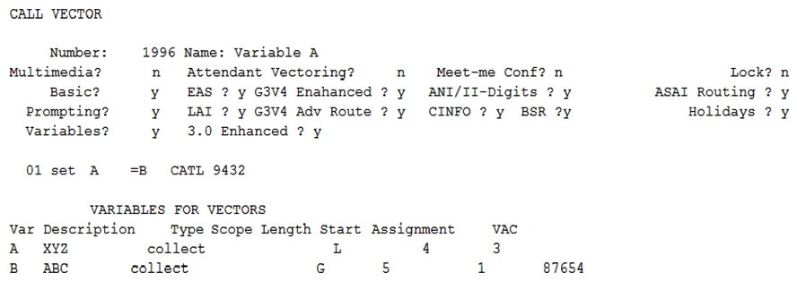 <strong> Refer to the exhibit. Given existing variable values on the vector step in the exhibit, what will be the resulting value of Variable A?</strong> A) 9432 B) 876549432 C) 3876 D) 87654