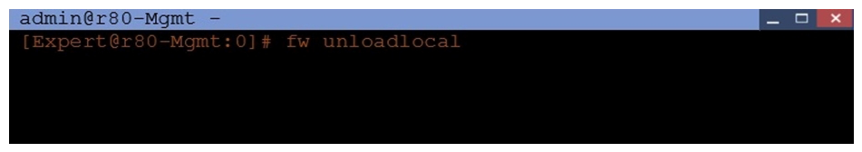Assuming you have a Distributed Deployment, what will be the effect of running the following command on the Security Management Server?