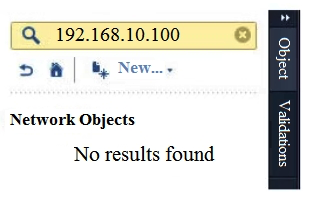 What does it mean if Bob gets this result on an object search? Refer to the image below.
