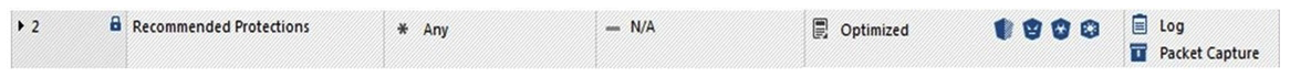 View the rule below. What does the lock-symbol in the left column mean?