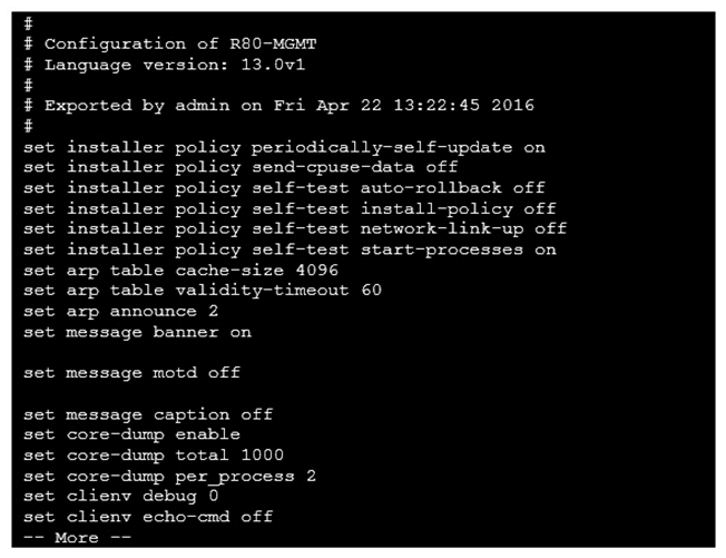 Look at the screenshot below. What CLISH command provides this output?