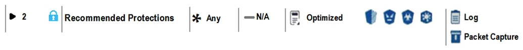 View the rule below. What does the lock-symbol in the left column mean? (Choose the BEST answer.)