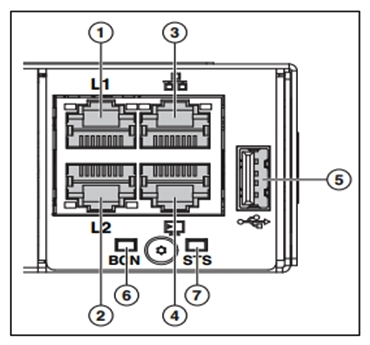 <strong> Refer to the exhibit. What does it mean when item 7 (System Status LED) has a blinking red status?</strong> A) Major fault with the system board B) Power shut down by software C) Secure boot validation has failed D) Power on Self-Test (POST) failed E) Major fault with memory DIMM