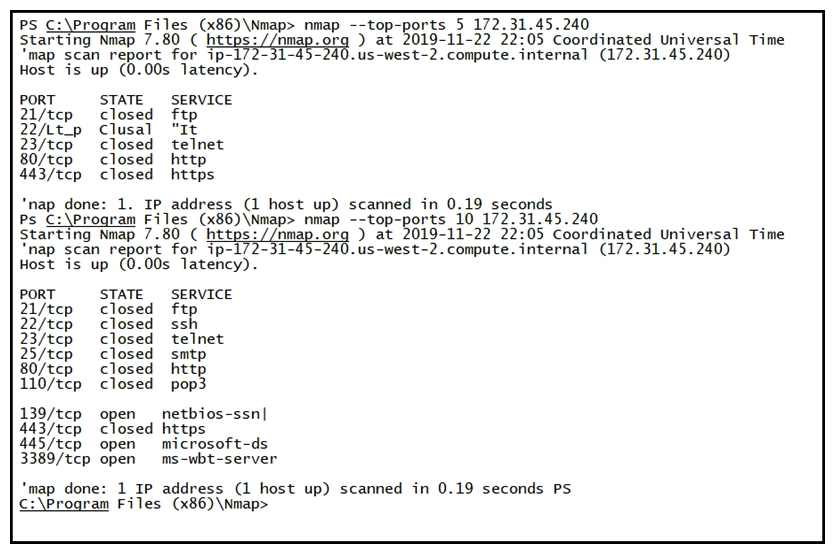   Refer to the exhibit. What does this output indicate?