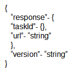 <strong>Which output displays a JSON data representation?</strong> A) B) C) D)