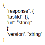 <strong>Which output displays a JSON data representation?</strong> A) B) C) D)