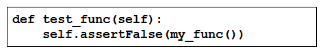 <strong>A function my_func() returns True when it executes normally. Which Python snippet tests ?</strong> A) B) C) D)