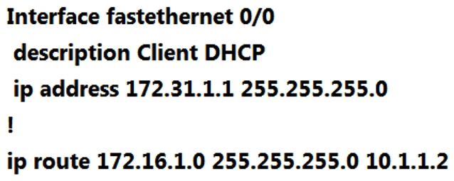 Refer to the exhibit. The DHCP client is unable to receive an IP address from the DHCP server. RouterB is configured as follows: Which command is required on the fastethernet 0/0 interface of RouterB to resolve this issue?