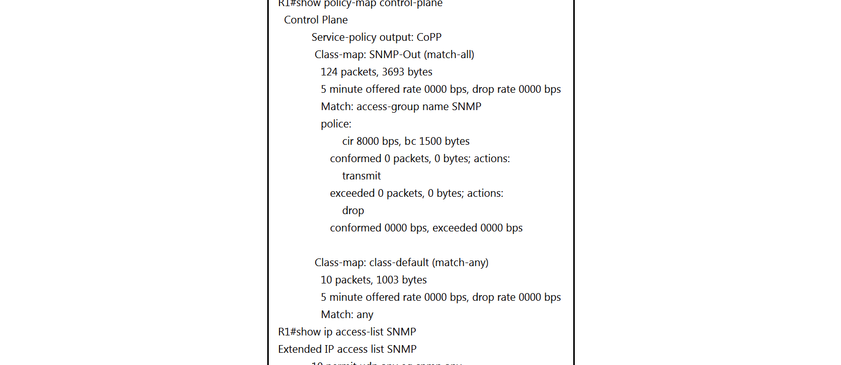 Refer to the exhibit. R1 is being monitored using SNMP and monitoring devices are getting only partial information. What action should be taken to resolve this issue?