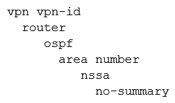 <strong>Which OSPF command makes the WAN Edge router a less preferred exit from a site with a dual WAN Edge design?</strong> A) B) C) D)