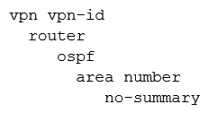 <strong>Which OSPF command makes the WAN Edge router a less preferred exit from a site with a dual WAN Edge design?</strong> A) B) C) D)
