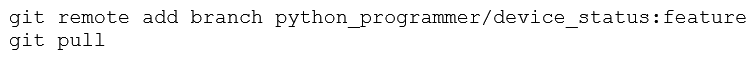 <strong>An engineer stored source code in a Git repository and is ready to develop a new feature. The production release is stored in the master branch. Which commands create the new feature in a separate branch called feature and check out the new version?</strong> A) B) C) D)