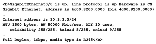 <strong>Refer to the exhibit. An engineering team is analyzing the WAN connection for a site that has a 50 Mbps Ethernet circuit. Which technology should be used to keep the router from overrunning the carrier's 50 Mbps rate?</strong> A) Access Control List B) Shaping C) Policing D) Rate-Limit