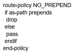 <strong> Refer to the exhibit. XR1 and XR2 are sending the prefix 10.11.11.0/24 to XR3. A configured policy on XR1 is incorrectly prepending AS path 11 11 12 12 onto this prefix. A network operator wants to add a policy onto XR3 that will not allow the falsely prepending prefix from being installed. Which policy configuration applied to the XR3 neighbor configuration for XR1 can accomplish this requirement without impact to other or future received routes?</strong> A) B) C) D)
