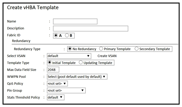 Refer to the exhibit. Which template is used when a vHBA template pair is created for a specific server that inherits its attributes from an existing template?