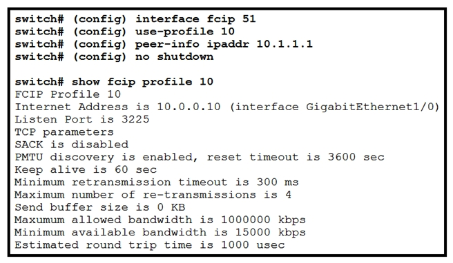 Refer to the exhibit. Which configuration change improves the ability of the link to recover from frame loss?