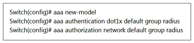Refer to the exhibit. A network engineer is configuring the switch to accept downloadable ACLs from a Cisco ISE server. Which two commands should be run to complete the configuration? (Choose two.)