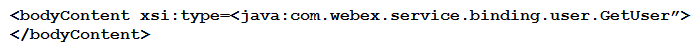 <strong> Refer to the exhibit. Alice is a Webex Meetings admin for her organization. Which code snippet completes a Webex Meetings XML API request that returns all users?</strong> A) B) C) D)