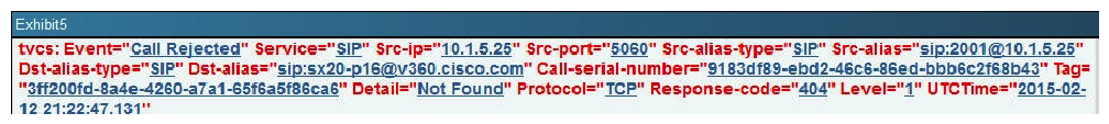 <strong>Refer to topology and Exhibits below: A call from a SX20 in the BackBone (not shown) with a URI extension is dialing a HQ Ph 1 that is registered to the HQ CUCM. Determine if the call fails and if so, what are the two causes? (Choose two).</strong> A) The call succeeds. B) The call fails. C) There are no issues, so the call succeeds. D) The SIP port is incorrect on the Cisco Unified Communications Manager CUCM SIP trunk. E) The Local Zone Match Rule state is disabled. F) Rule name UCM2 is set to stop on Match