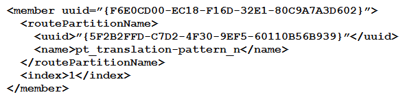 <strong> Refer to the exhibit. When a Calling Search Space is updated and a new member is added, how is a member defined?</strong> A) B) C) D)