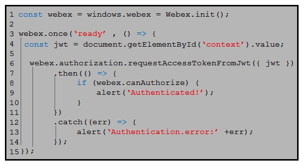 Refer to the exhibit. On line 4, the script retrieves a context from a DOM element that was generated from a server-side component. How does that server-side component obtain the value for the 'context' element?
