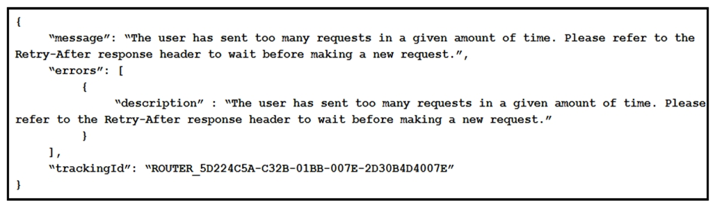 <strong> Refer to the exhibit. What is the Webex Teams REST API HTTP response status code, based on this code snippet?</strong> A) 401 B) 403 C) 429 D) 501