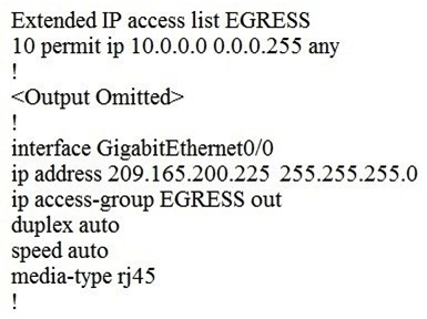 Refer to the exhibit. An engineer must block all traffic from a router to its directly connected subnet 209.165.200.0/24. The engineer applies access control list EGRESS in the outbound direction on the GigabitEthernet0/0 interface of the router. However, the router can still ping hosts on the 209.165.200.0/24 subnet. Which explanation of this behavior is true?