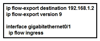<strong> Refer to the exhibits. Which information is provided for traceback analysis when this configuration is applied?</strong> A) source interface B) packet size distribution C) IP sub flow cache D) BGP version
