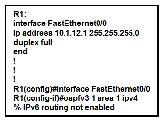 Refer to the exhibit. A network engineer is implementing an OSPF configuration. Based on the output, which statement is true?