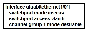 Refer to the exhibit. An engineer is preparing to implement link aggregation configuration. Which statement about this configuration is true?