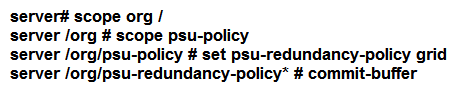 <strong>A network engineer must configure a power redundancy policy on a Cisco UCS C-Series Rack Server. The power redundancy must support two power sources being used to power the server. Which configuration should be applied to meet the requirement?</strong> A) B) C) D)