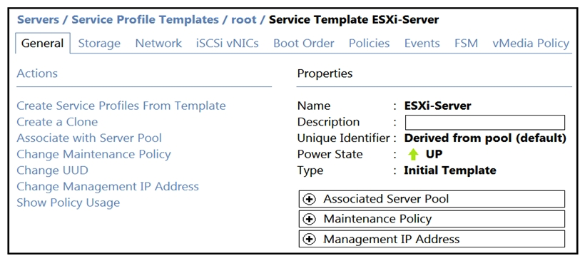 Refer to the exhibits. ESXi-Server is associated to the blade server. A VLAN is added to Trunk-A. The VLAN is missing on the vNIC of ESXi-Server. Which action should be taken to add the VLAN to the vNIC?