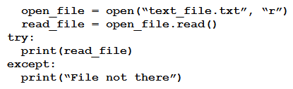 <strong> Refer to the exhibit. A developer created the code, but it fails to execute. Which code snippet helps to identify the issue?</strong> A) B) C) D)