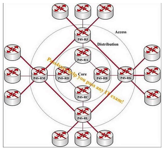Which two network design principles does this network violate on the basis of the following exhibit? (Choose two.)