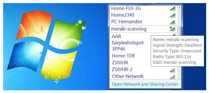 <strong> Refer to the exhibit. During a Meraki AP deployment, the default SSID that the exhibit shows is broadcast. What causes this behavior?</strong> A) An AP does not have a wired connection to the network. B) An AP cannot connect to the default gateway. C) An AP has never connected to the Meraki Cloud Controller. D) An AP has Site Survey mode enabled.