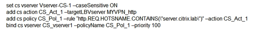 Scenario: A Citrix Administrator has executed the following command: What will be the outcome of this configuration?