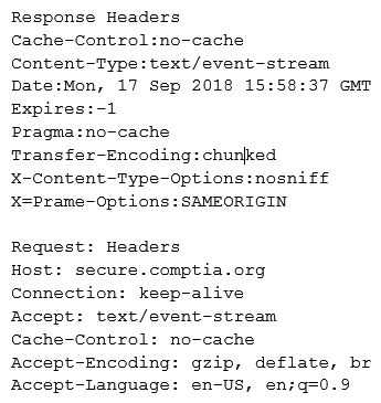 A security engineer is analyzing an application during a security assessment to ensure it is configured to protect against common threats. Given the output below: Which of the following tools did the security engineer MOST likely use to generate this output?