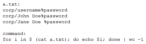 A penetration tester runs the following on a machine: Which of the following will be returned?
