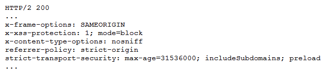 <strong>A penetration tester performs the following command: curl -I -http2 https://www.comptia.org Which of the following snippets of output will the tester MOST likely receive?</strong> A)   B)   C)   D) [########################################################] 100% <div style=padding-top: 35px> 