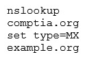<strong>A security analyst is testing both Windows and Linux systems for unauthorized DNS zone transfers within a LAN on comptia.org from example.org. Which of the following commands should the security analyst use? (Choose two.)</strong> A) B) C) dig -axfr comptia.org @example.org D) ipconfig /flushDNS E)