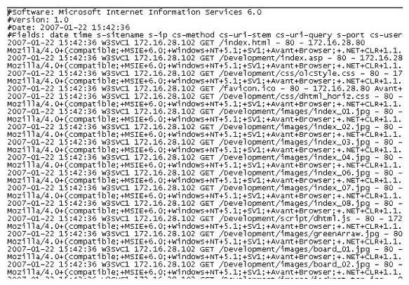 <strong>The following is a log file screenshot from a default installation of IIS 6.0. What time standard is used by IIS as seen in the screenshot?</strong> A) UTC B) GMT C) TAI D) UT