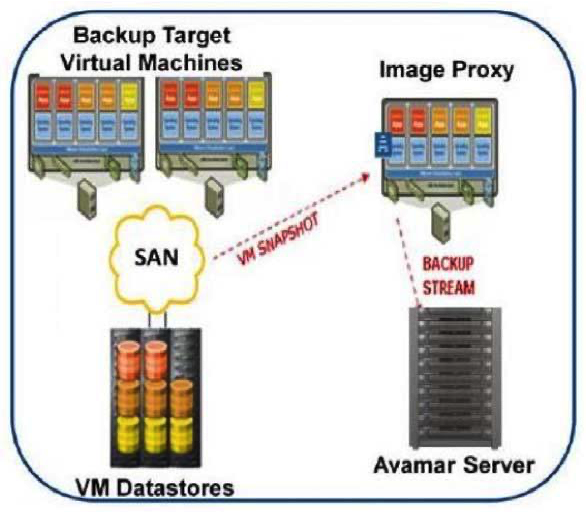 Refer to the exhibit. Which type of VMware backup configuration is shown?