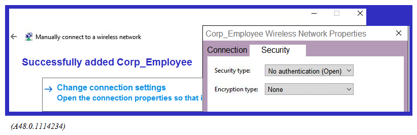 <strong>Refer to the exhibit. A network administrator wants to configure an 802.1x supplicamt for a wireless network that includes the following: AES encryption EAP-MSCHAP v2-based user and machine authentication Validation of server certificate in Microsoft Windows 10 The network administrator creates a WLAN profile and selects the change connection settings option. Then the network administrator changes the security type to Microsoft: Protected EAP (PEAP), and enables user and machine authentication under Additonal Settings. What must the network administrator do next to accomplish the task?</strong> A) Enable user authentication under Settings. B) Change the security type to Microsoft. Smart Card or other certificate. C) Enable server certificate validation under Settings. D) Enable computer autentication under Settings.