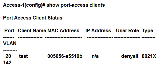 <strong>Refer to the exhibits. Exhibit 1 Exhibit 2 A network administrator deploys role-based tunneled node in a corporate network to unify the security policies enforcement. When users authenticate with 802.1X, ClearPass shows Accept results, and sends the HPE-User-Role attribute as expected. However, the switch always applies the denyall role. Why does the switch fail to allocate the tunnel-employee role?</strong> A) Denyall is a secondary role contained within tunnel-employee. B) The switch is not configured with primary tunneled-node user role. C) The switch is not configured with secondary tunneled-node user role. D) RADIUS Access Accept messages time out in the switch.