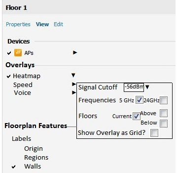 <strong> A hospital needs an upgrade to 802.11ac for its wireless network. The wireless network supports: wireless medical devices medical staff voice communicators laptops in nurse stations medical staff tablets visitor and patient personal devices All of these devices support both the 2.4GHz and 5GHz band. Assuming about a max throughput of 150 Mbps per AP, the hospital would like to support about 4 Mbps per client. The architect has used VisualRF to plan the AP placement on one of the floors, which the hospital expects will need to support about 800 wireless devices. The exhibits show heatmaps from this plan. The architect also plans to deploy APs in stairwells between floors. How well does the plan meet the requirements?</strong> A) The current AP placement fails to account for the lead-lined walls that are common in patient and exam rooms. B) The current AP placement fails to provide adequate signal for the voice communicators in several areas. C) The current AP placement meets coverage requirements, but does not meet capacity requirements. D) The current AP placement meets the customer requirements in terms of coverage and capacity.